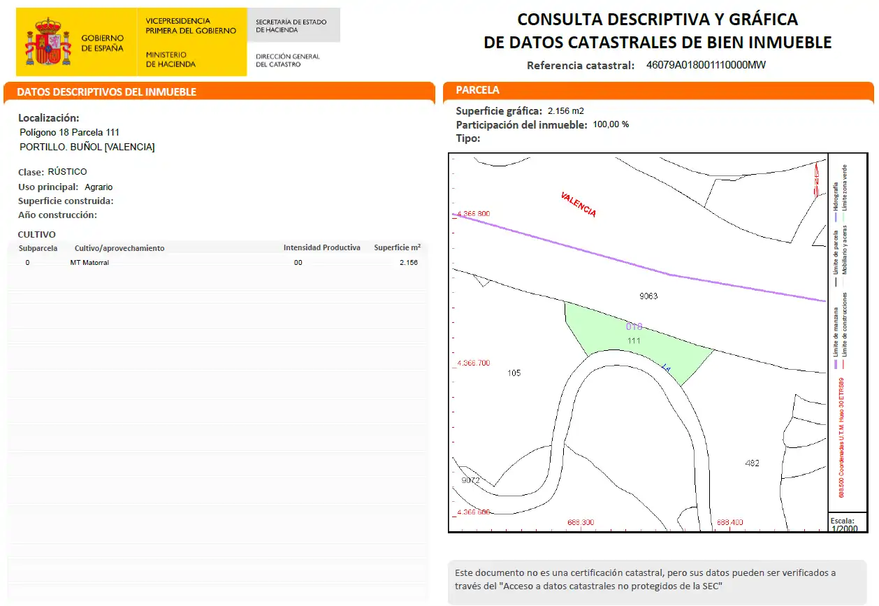 Residencial en venda a Portillo, Buñol
