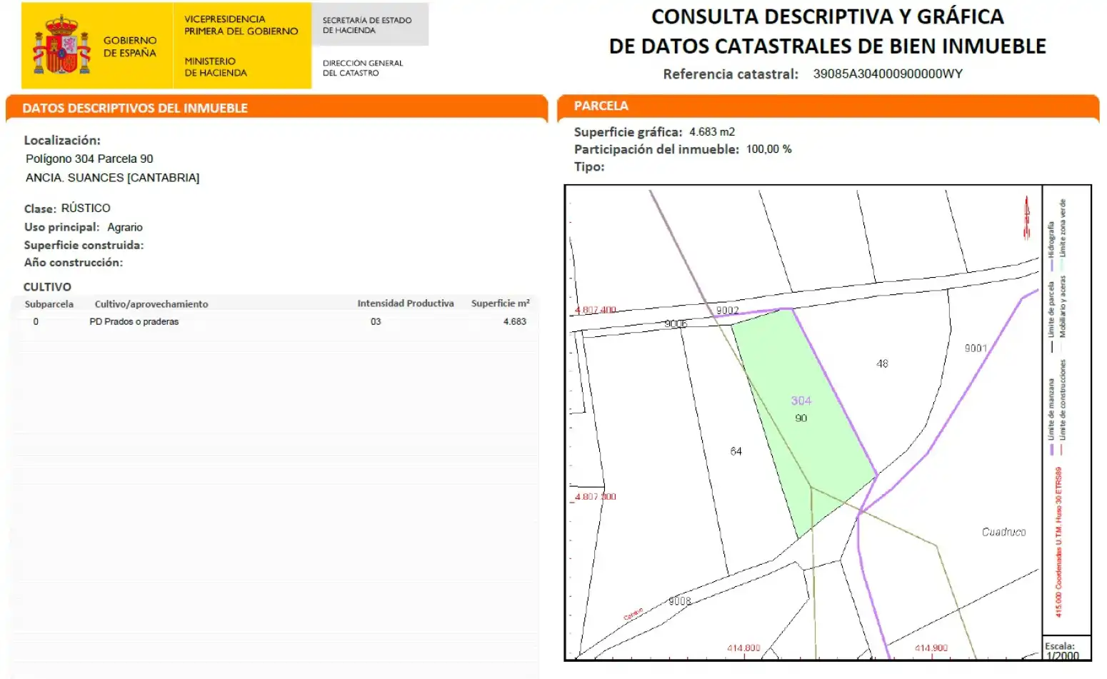 Land for sale in Cortiguera - CALLE ANCIA, Suances