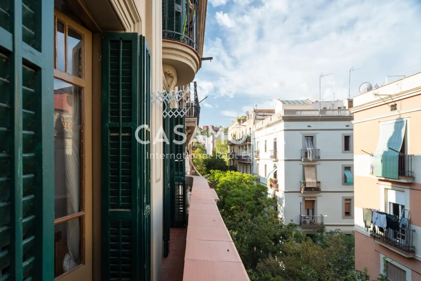 Balcony of Apartments for rent in Barcelona  with Air Conditioner, Heating and Terrace