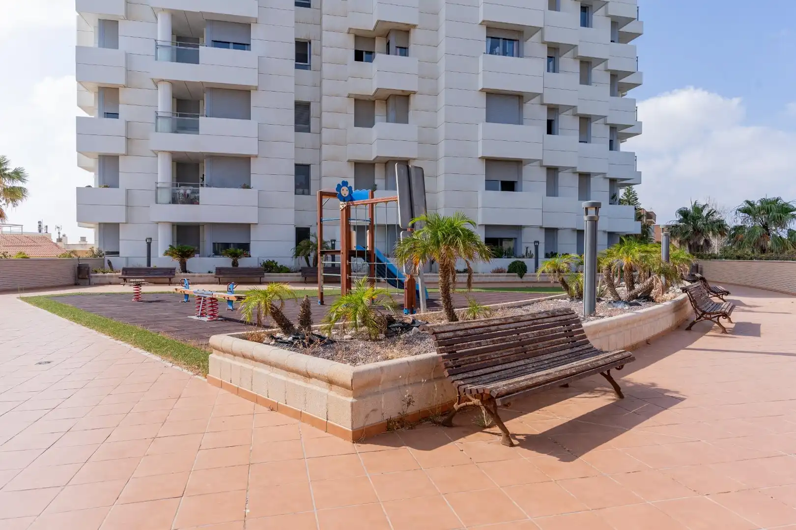 Exterior view of Flat for sale in El Ejido  with Air Conditioner and Community pool