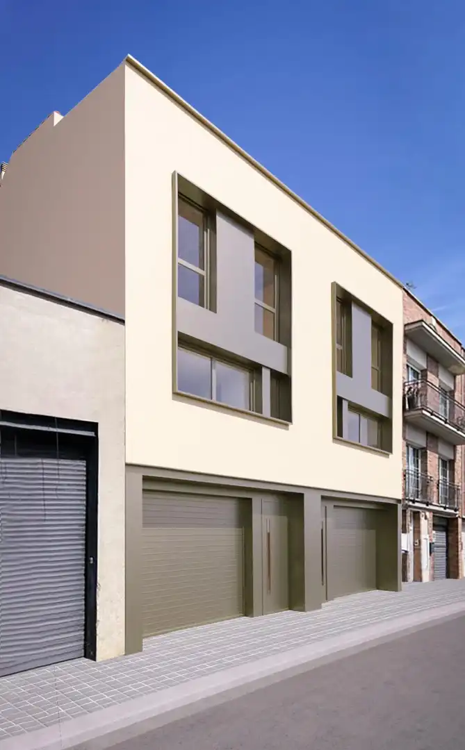 Außenansicht von Einfamilien-Reihenhaus zum Verkauf in Sabadell mit Heizung, Terrasse und Balkon