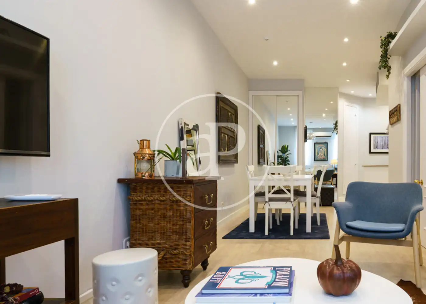 Sala d'estar de Pis de lloguer en Barrio de Salamanca