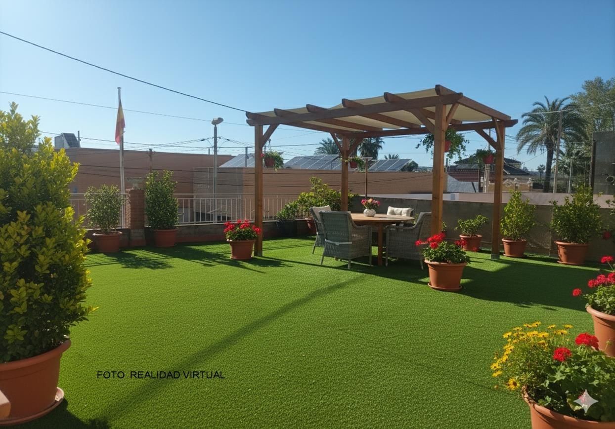 Terraza de Casa adosada en venta en  Murcia Capital