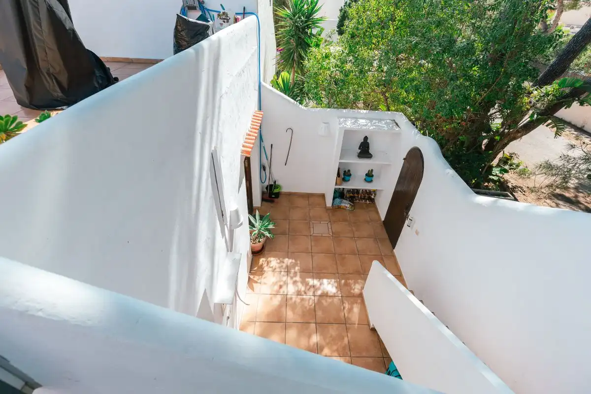 Terraza de Casa adosada en venta en Sant Josep de sa Talaia con Aire acondicionado, Calefacción y Jardín privado