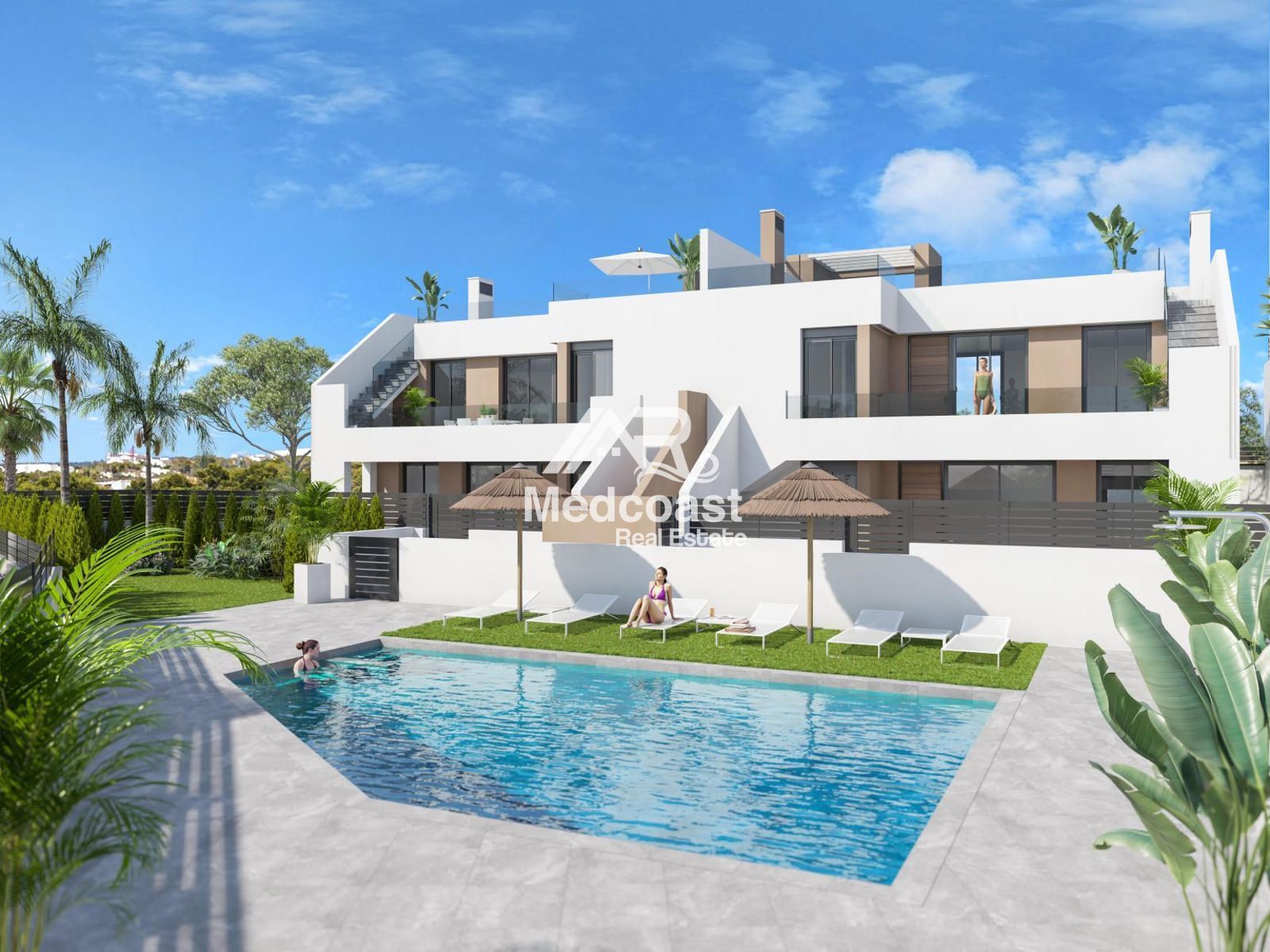 Exterior view of Flat for sale in Vera  with Air Conditioner, Private garden and Terrace