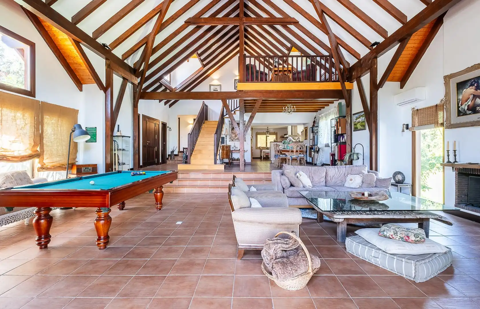 Sala d'estar de Casa o xalet en venda en Guadarrama amb Aire condicionat, Calefacció i Jardí privat