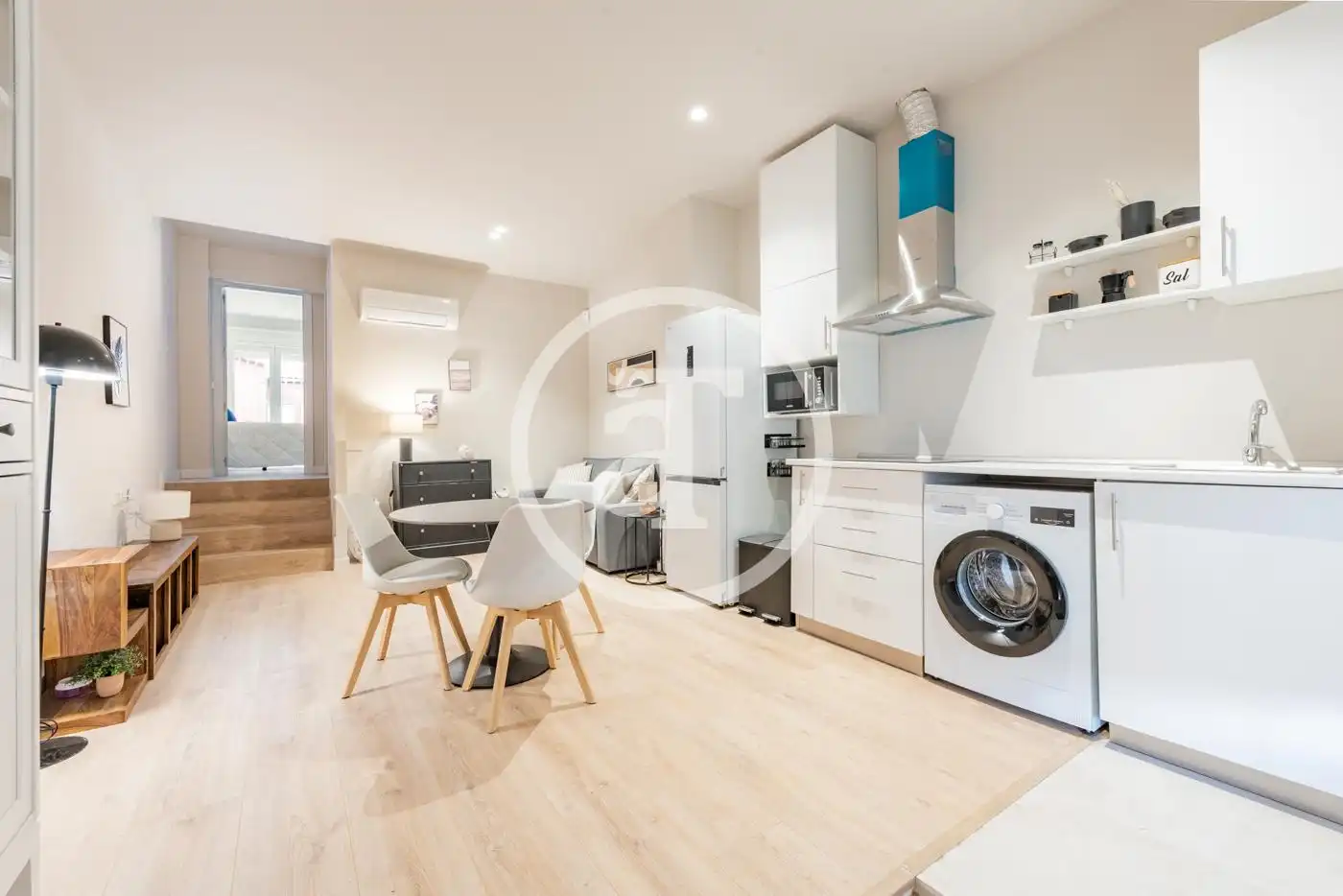 Kitchen of Flat for rent in Madrid  with Air Conditioner, Heating and Furnished