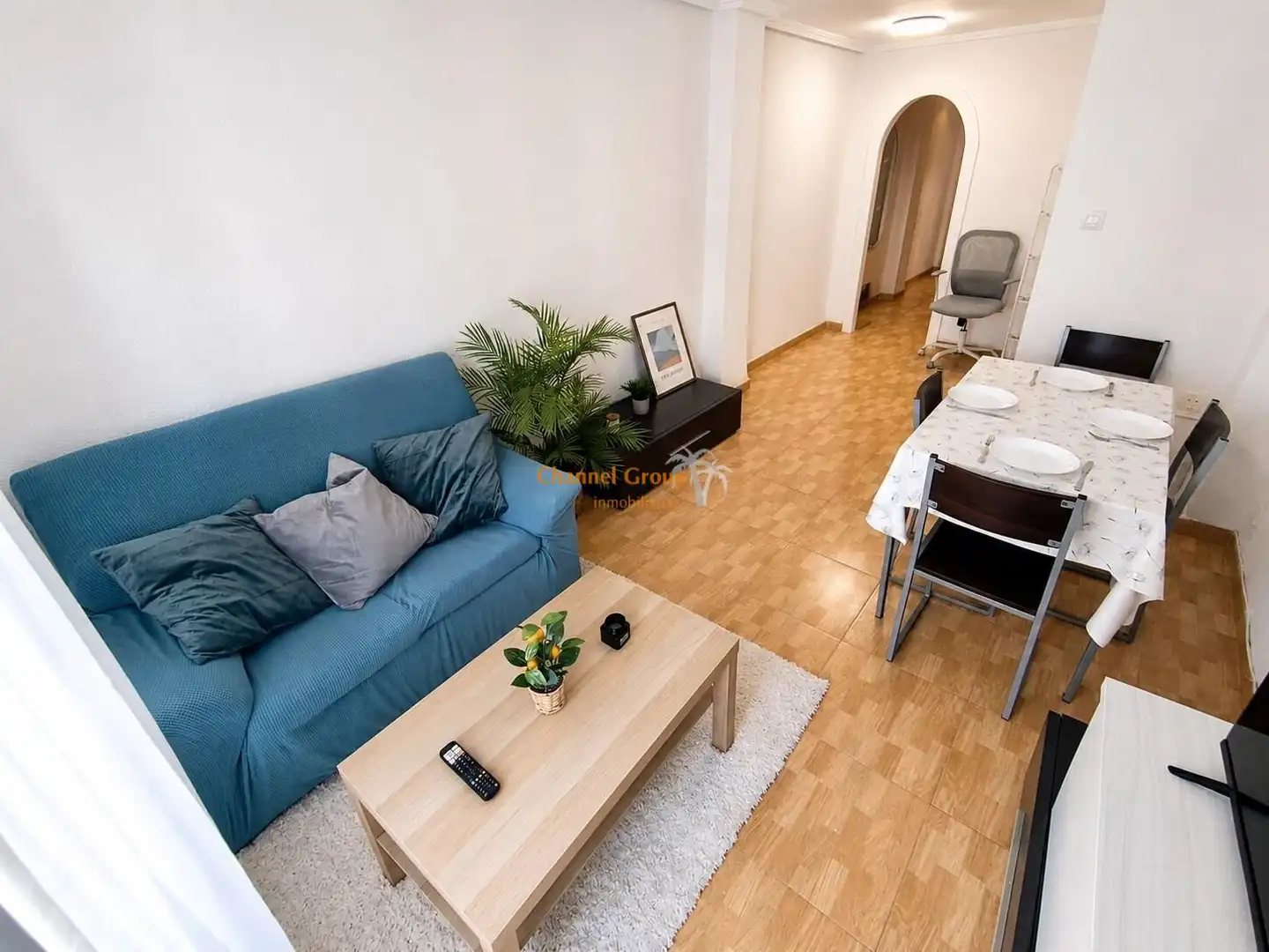 Sala d'estar de Loft de lloguer en Elche / Elx amb Moblat i Balcó