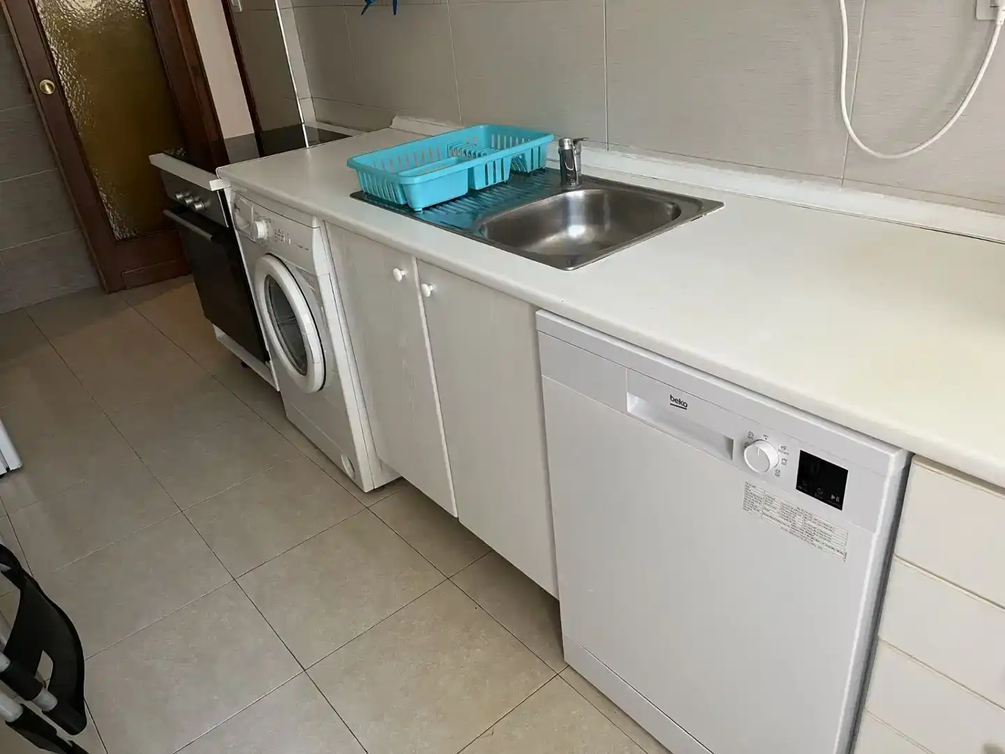 Cocina de Piso de alquiler en Huesca con Amueblado y Balcón
