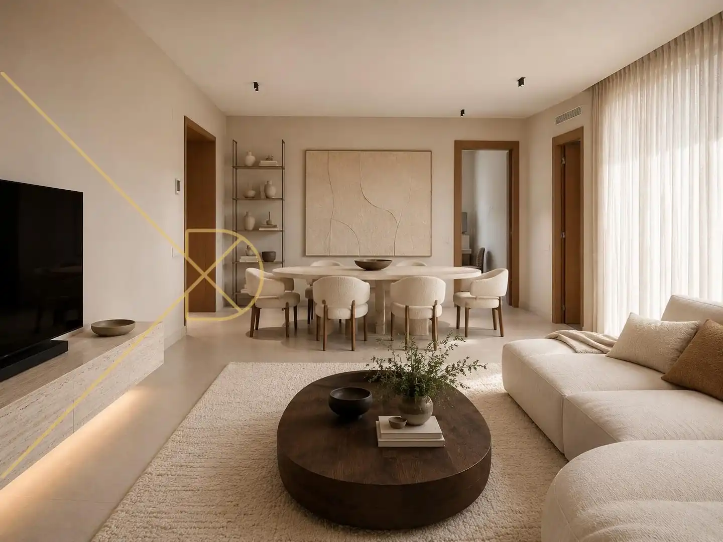Living room of Flat for rent in Barcelona  with Air Conditioner, Heating and Terrace
