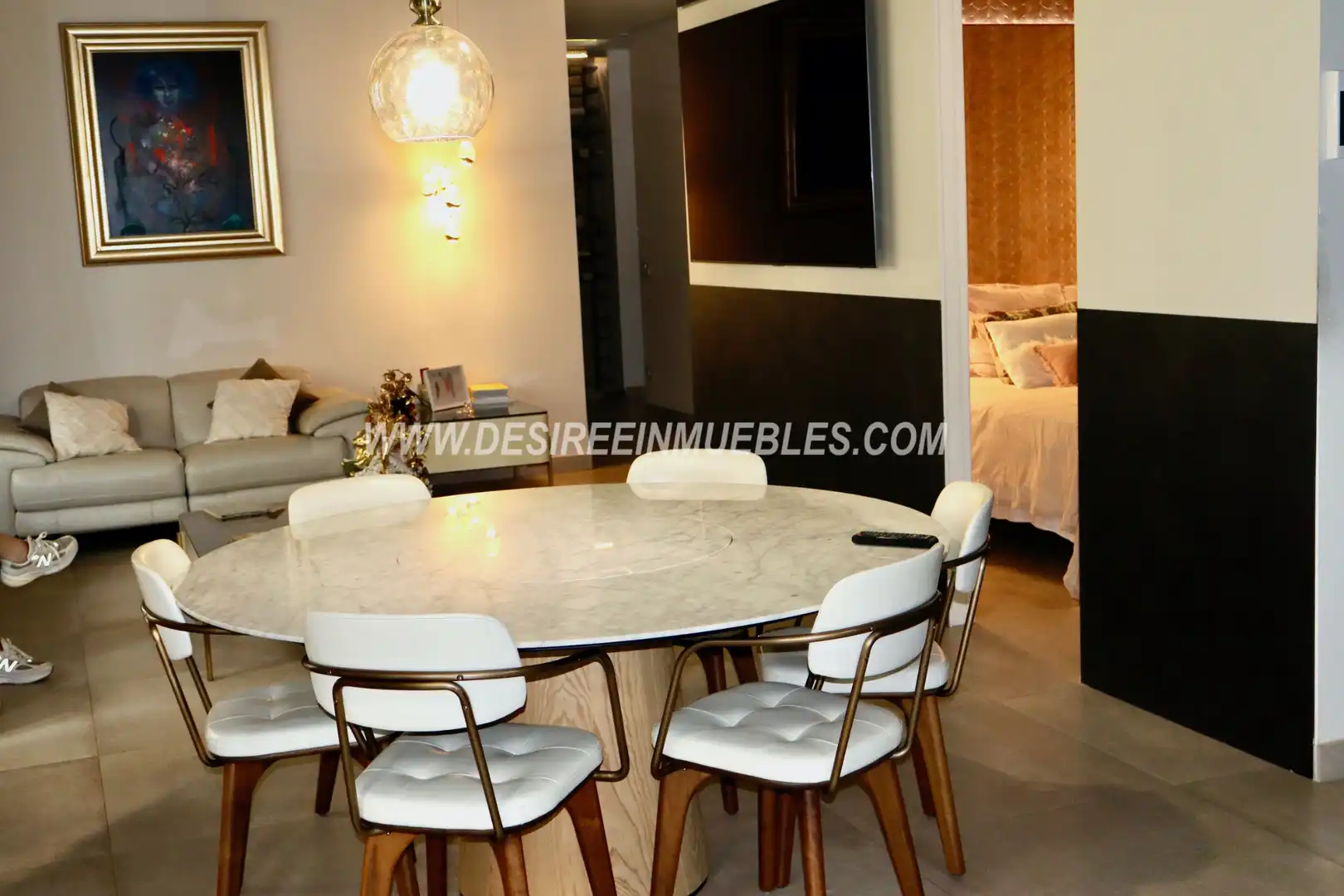 Dining room of Flat for rent in Valencia  with Air Conditioner, Heating and Parquet flooring