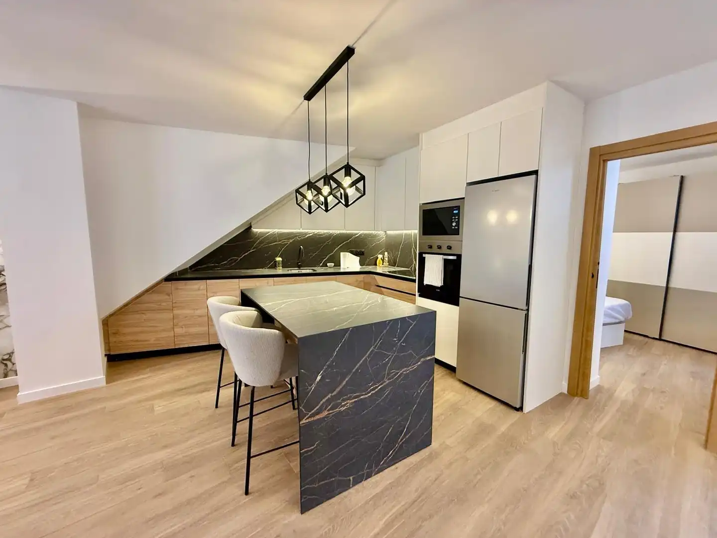 Cocina de Planta baja de alquiler en Santa Pola con Aire acondicionado y Amueblado