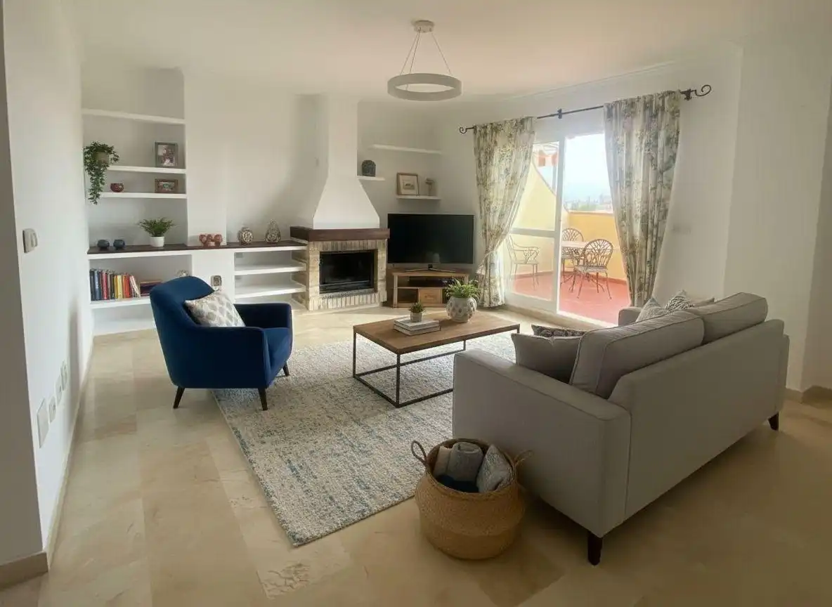 Living room of Attic for sale in Centro ciudad