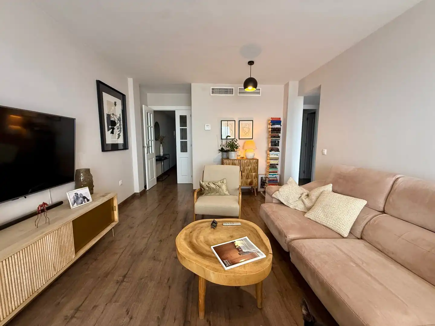 Sala d'estar de Apartament en venda en Mijas amb Aire condicionat, Calefacció i Terrassa