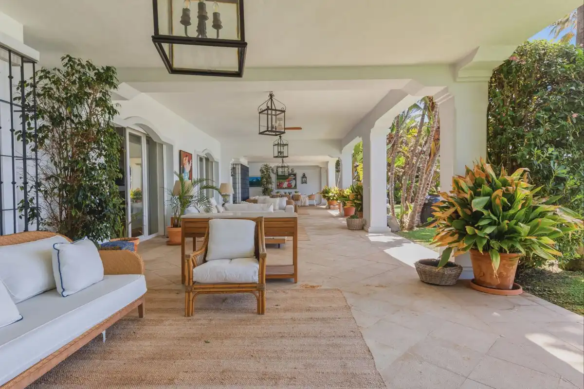 Terrassa de Casa o xalet de lloguer en Estepona amb Aire condicionat, Jardí privat i Terrassa