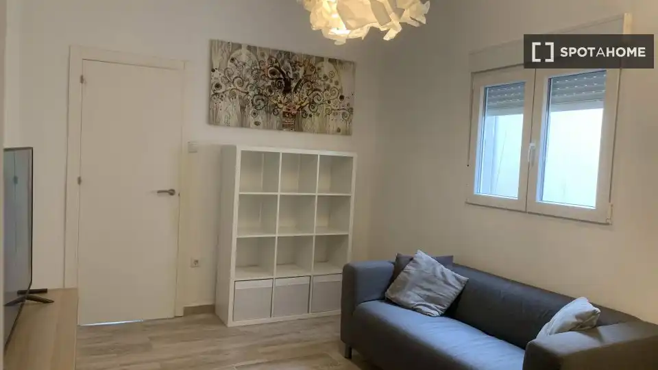 Living room of Flat for rent in Valencia  with Air Conditioner, Heating and Furnished
