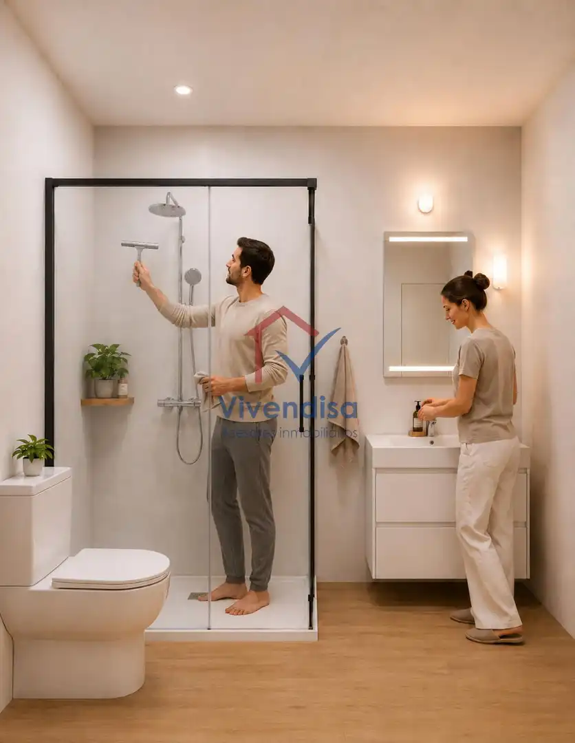 Baño de Casa adosada en venta en Guadalajara con Calefacción, Jardín privado y Terraza