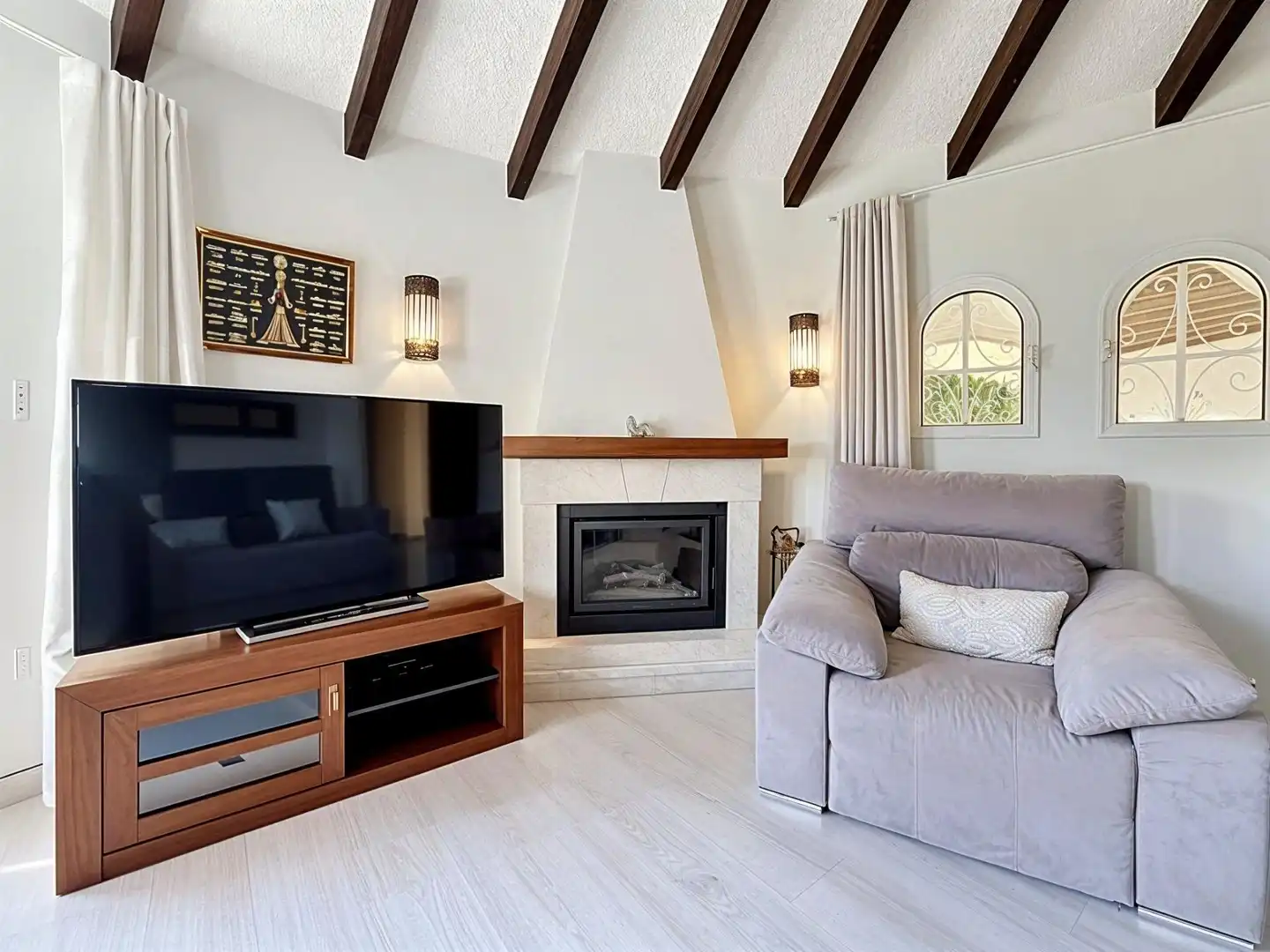Sala de estar de Casa o chalet en venta en Calpe / Calp con Aire acondicionado, Calefacción y Jardín privado