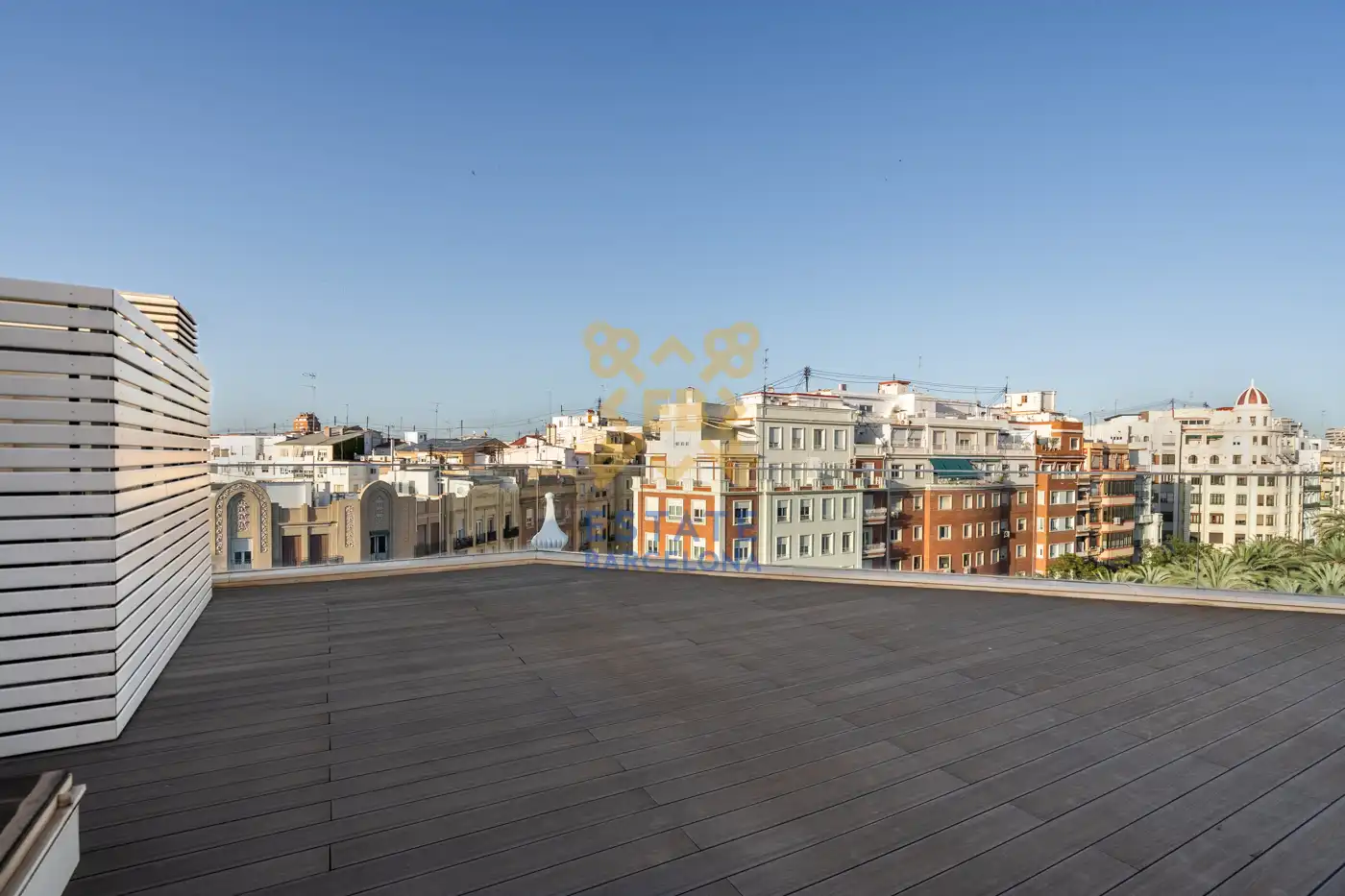 Terrasse von Dachboden zum Verkauf in Valencia mit Klimaanlage, Heizung und Möbliert
