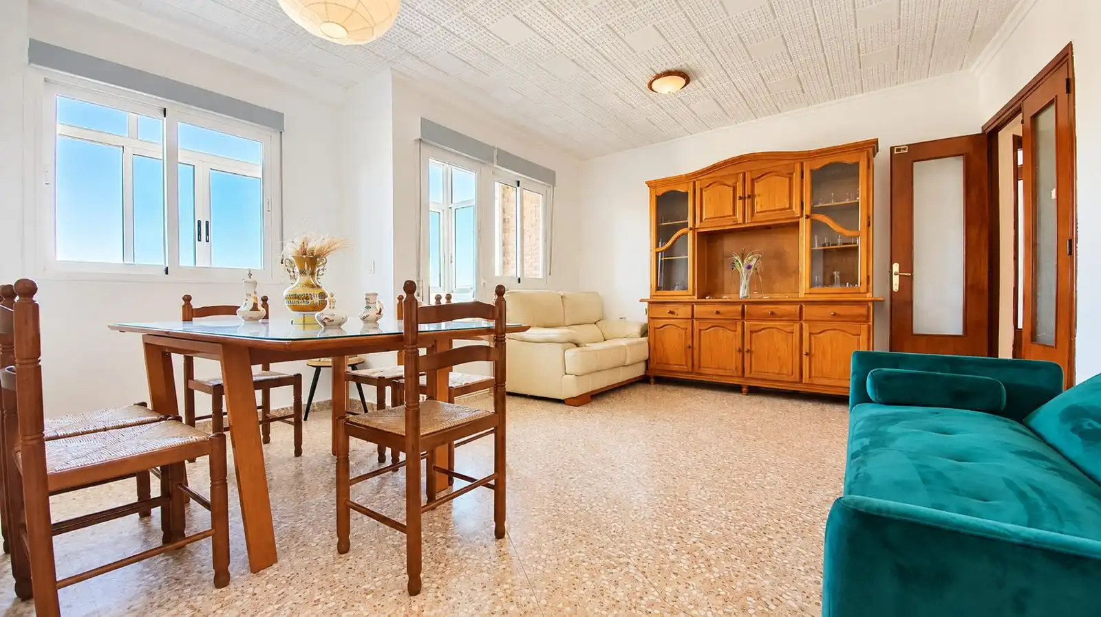 Sala de estar de Piso en venta en Cartagena con Amueblado, Horno y Lavadora