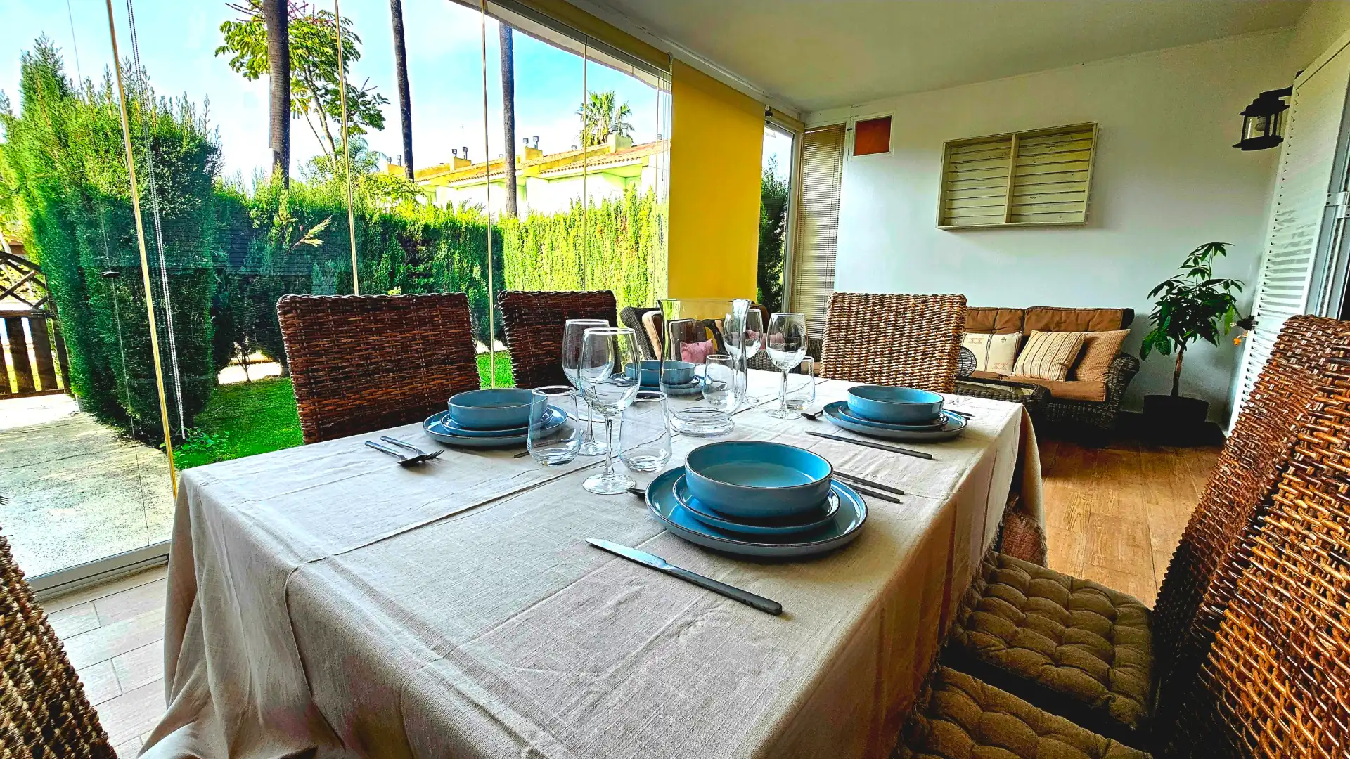 Garden of Houses for rent in Islantilla  with Private garden, Furnished and Oven