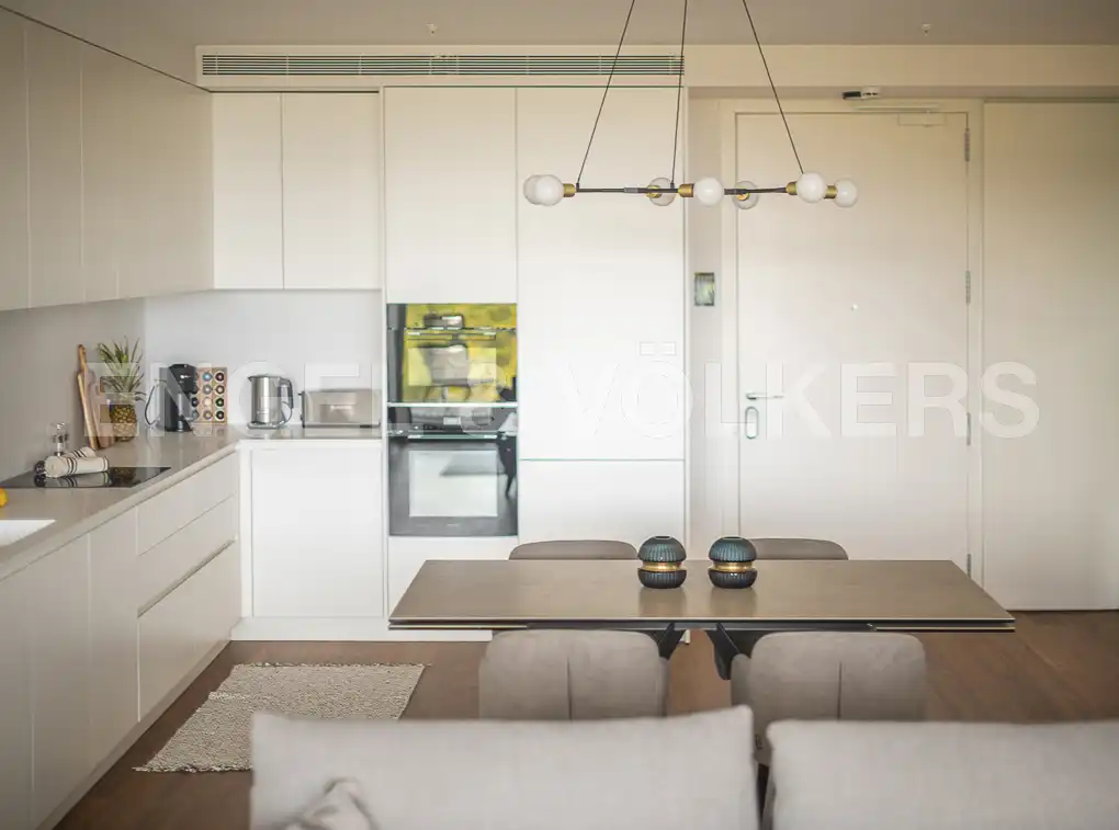 Cocina de Piso de alquiler en Barcelona con Aire acondicionado, Calefacción y Piscina