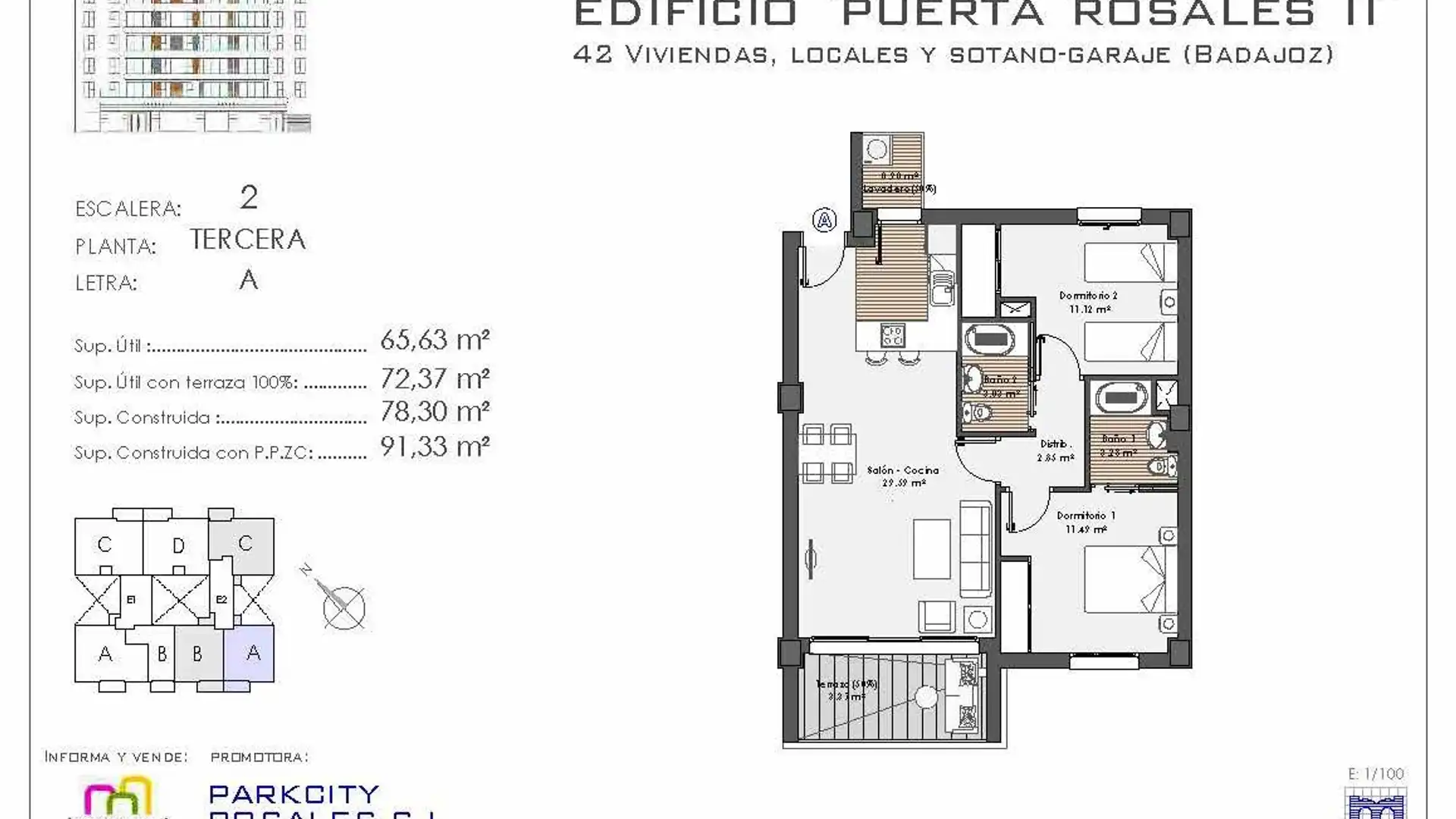 Apartments for sale in Badajoz Capital  with Air Conditioner, Terrace and Community pool