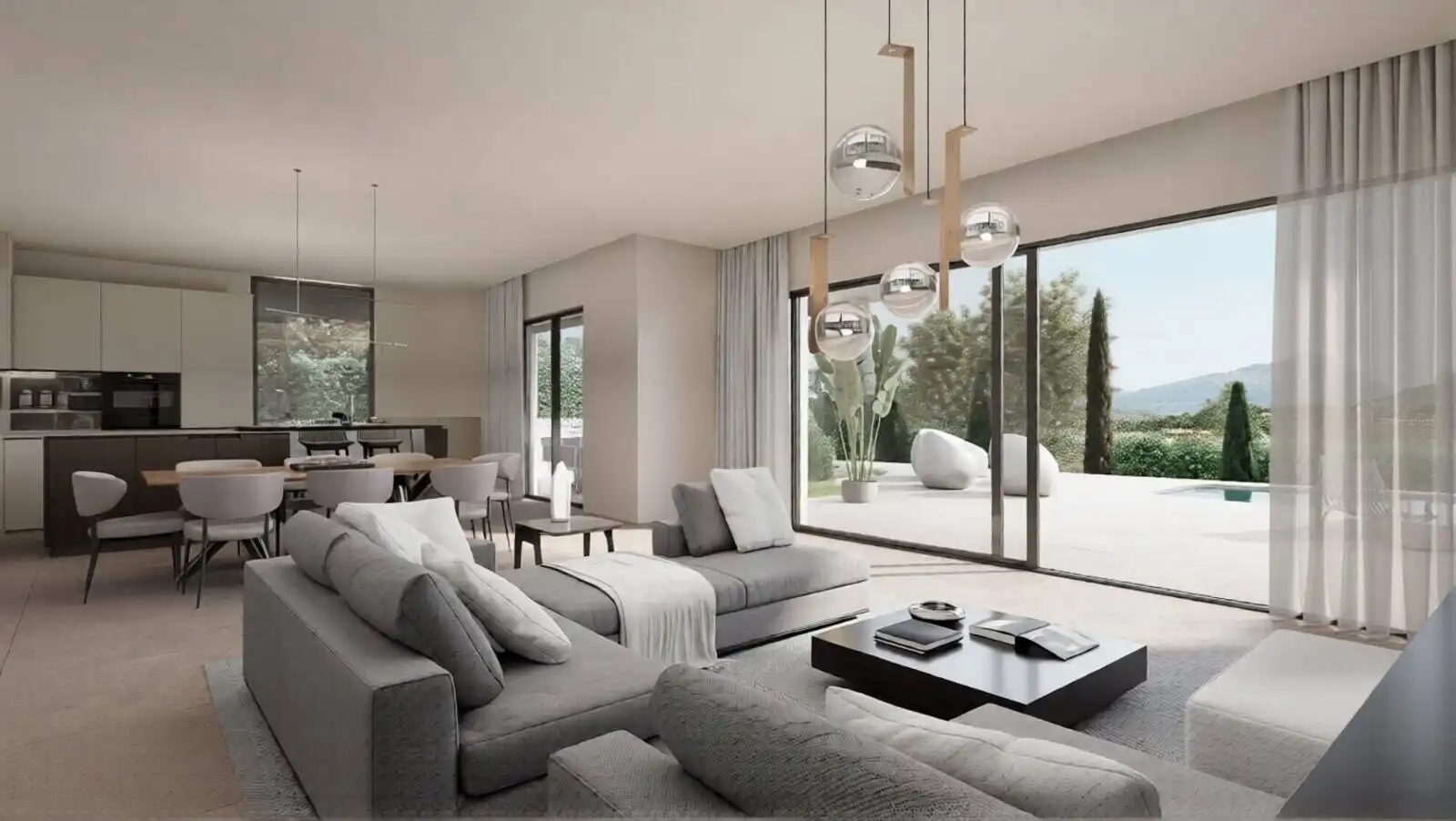 Sala de estar de Casa o chalet en venta en Jávea / Xàbia con Aire acondicionado, Jardín privado y Terraza