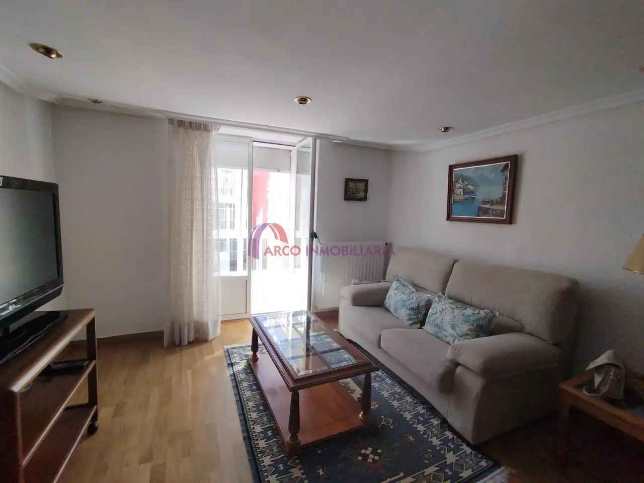 Wohnzimmer von Wohnungen zur Miete in Burgos mit Heizung, Parkett und Terrasse