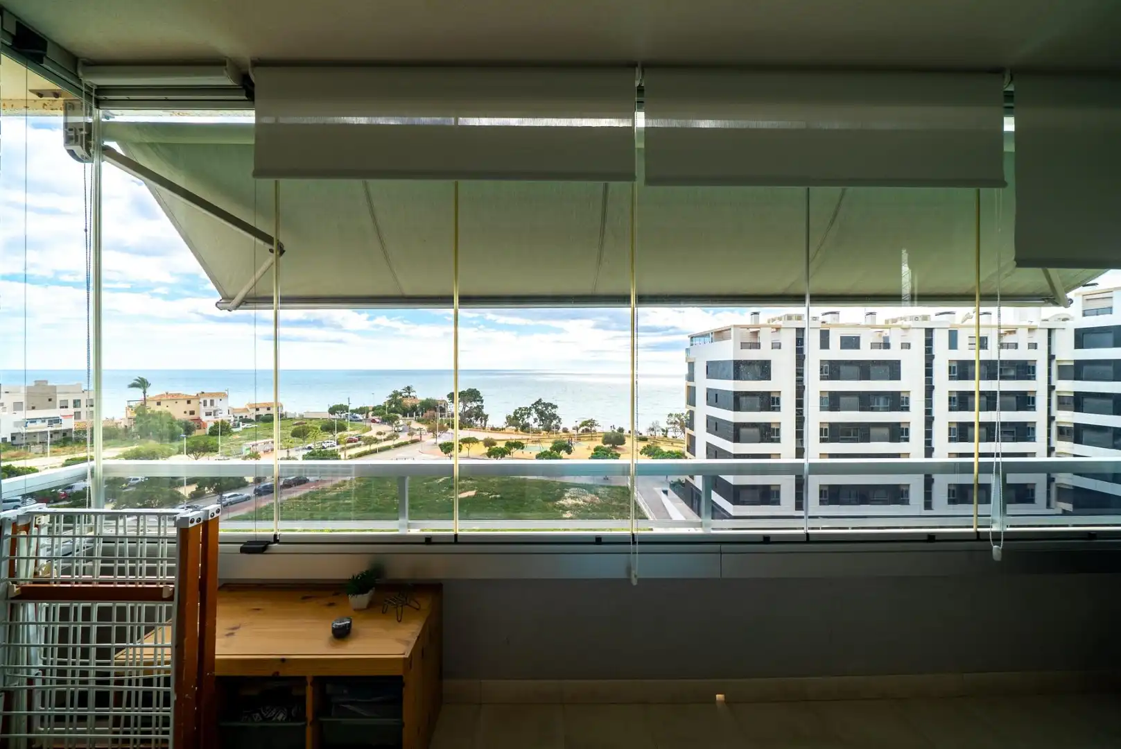 Terraza de Apartamento en venta en Villajoyosa / La Vila Joiosa con Aire acondicionado, Trastero y Amueblado