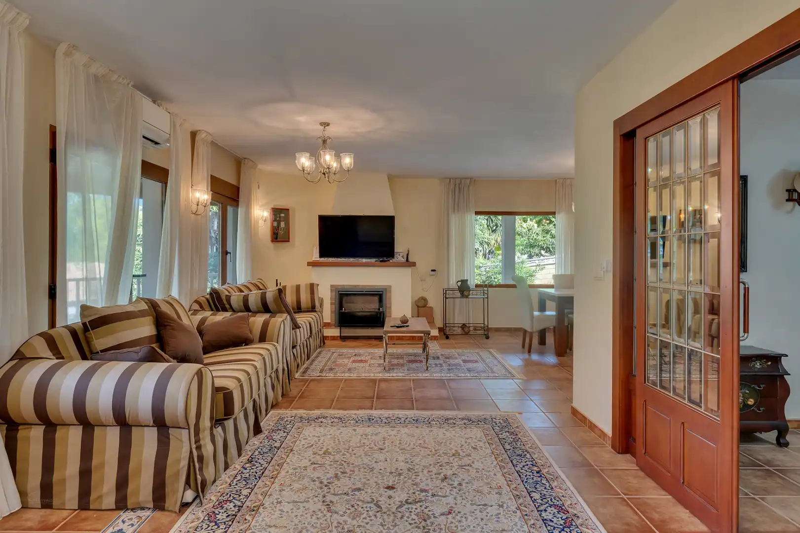 Sala de estar de Casa o chalet en venta en Dénia con Aire acondicionado, Calefacción y Jardín privado