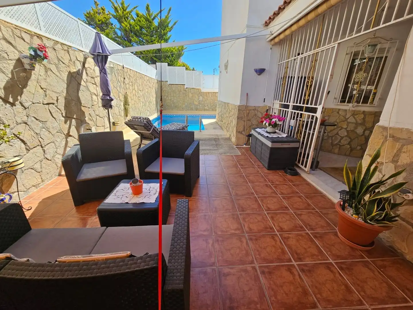 Terraza de Casa o chalet en venta en Águilas con Aire acondicionado, Jardín privado y Terraza