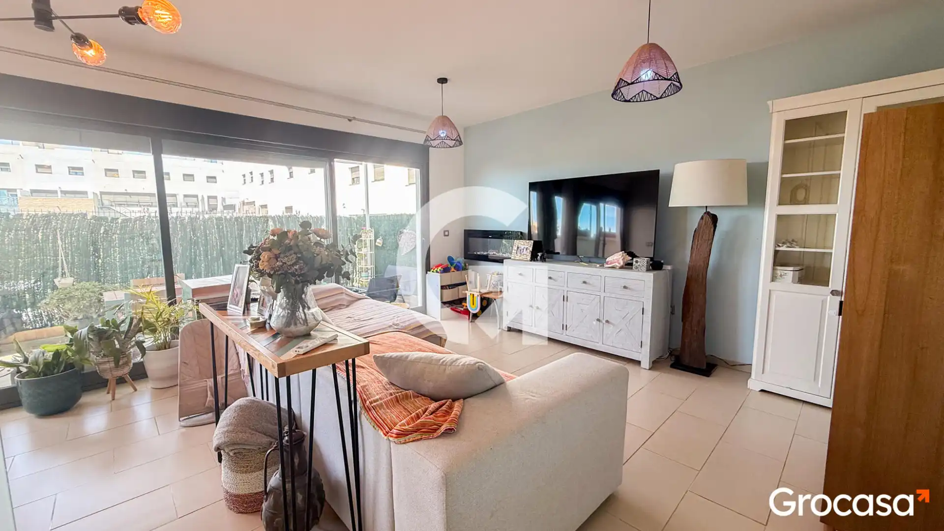 Sala d'estar de Casa adosada en venda en Vélez-Málaga amb Aire condicionat, Calefacció i Terrassa