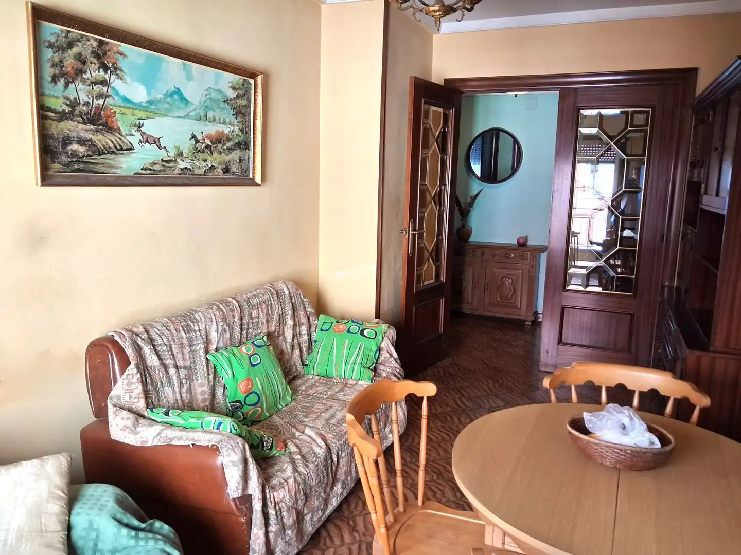 Living room of Flat for sale in Zaragoza  with Heating, Terrace and Storage room