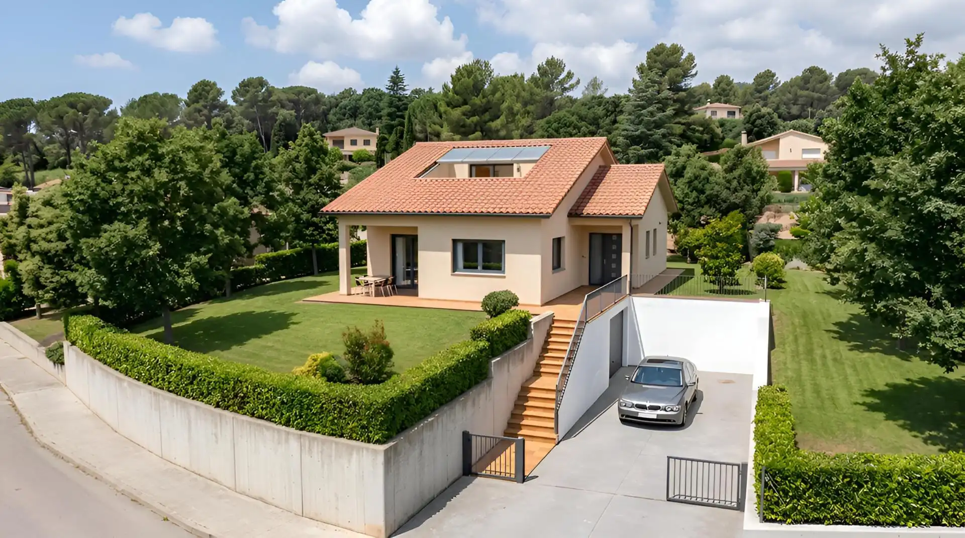 Exterior view of Houses for sale in Santa Maria de Palautordera  with Air Conditioner and Heating