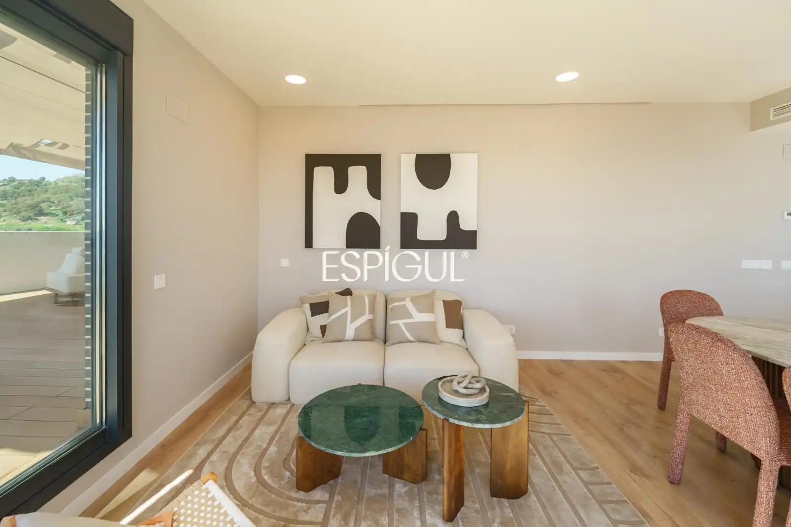 Living room of Attic for sale in Montgat  with Air Conditioner, Heating and Parquet flooring