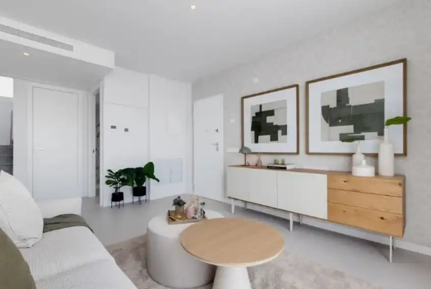 Wohnzimmer von Haus oder Chalet zum Verkauf in Mutxamel mit Klimaanlage, Heizung und Privatgarten