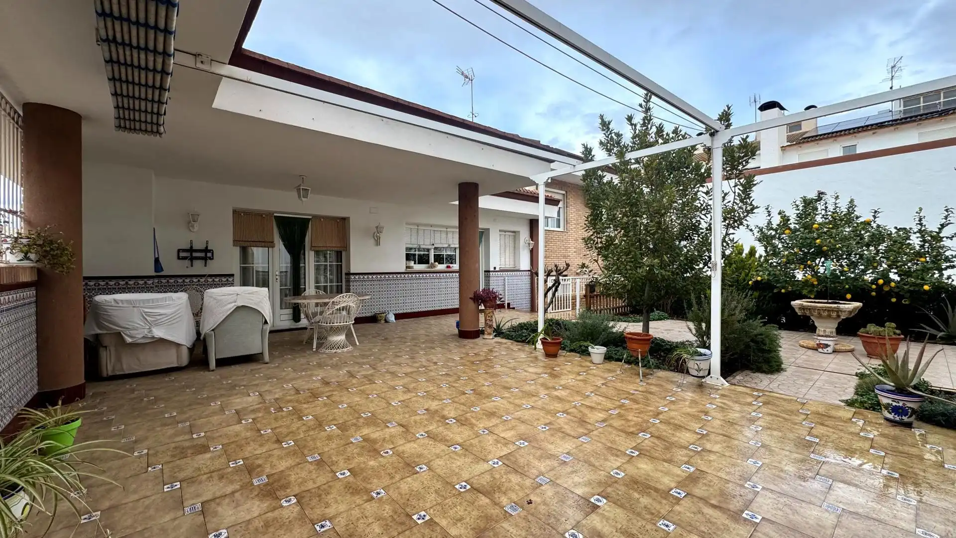 Vista exterior de Casa adosada en venta en Sax con Aire acondicionado, Calefacción y Terraza