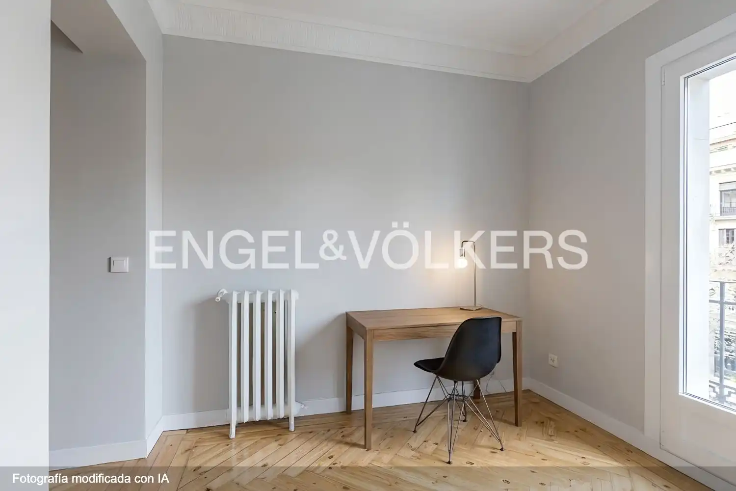 Esszimmer von Wohnung zur Miete in Madrid mit Klimaanlage, Heizung und Parkett