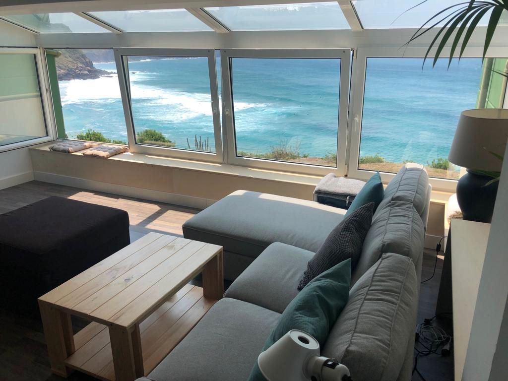 Sala de estar de Piso en venta en Suances con Aire acondicionado, Parquet y Amueblado