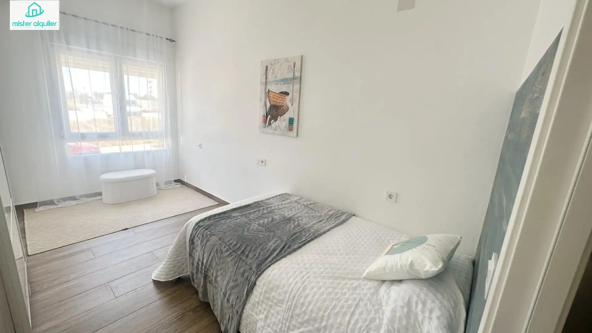 Bedroom of Apartments for rent in El Campello  with Air Conditioner, Heating and Furnished