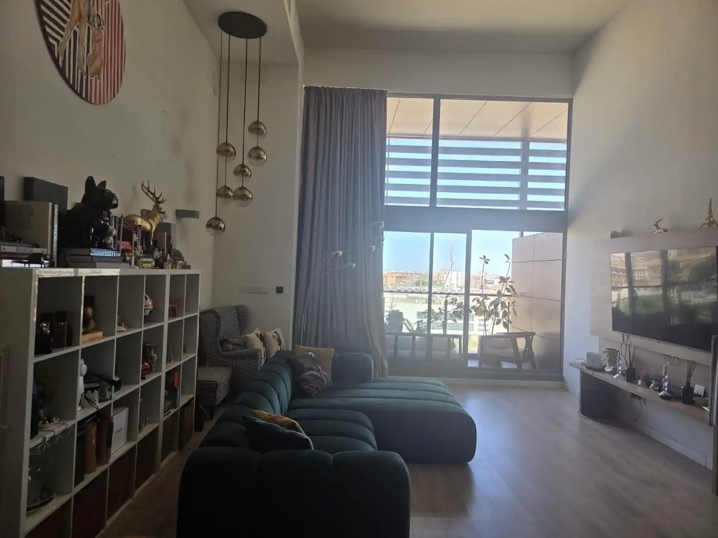 Wohnzimmer von Dachboden zum Verkauf in Valencia mit Klimaanlage, Terrasse und Möbliert
