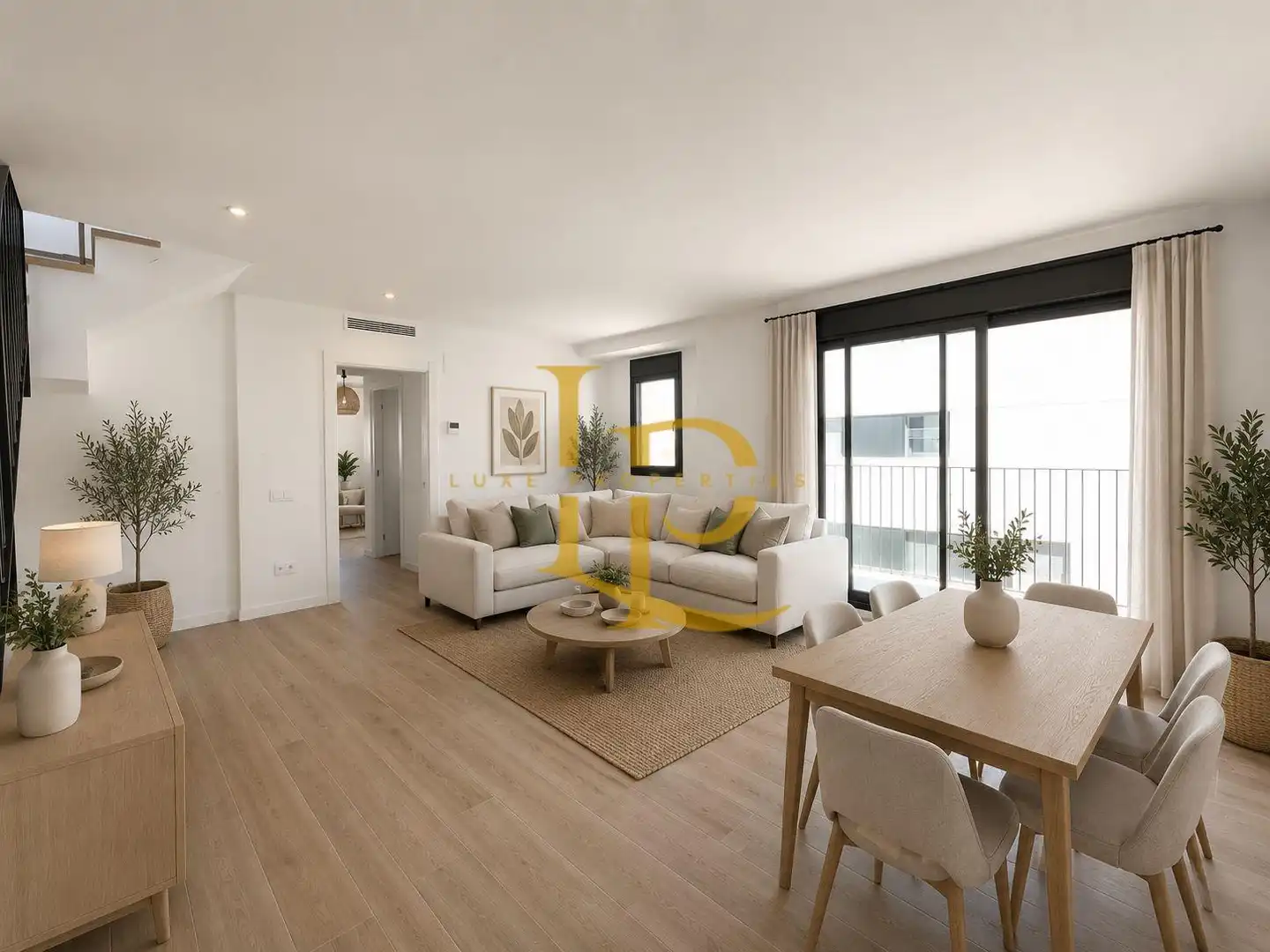 Sala de estar de Ático en venta en Terrassa con Aire acondicionado, Calefacción y Parquet
