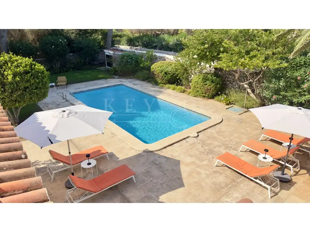Exterior view of Houses for sale in Es Castell  with Air Conditioner, Heating and Private garden