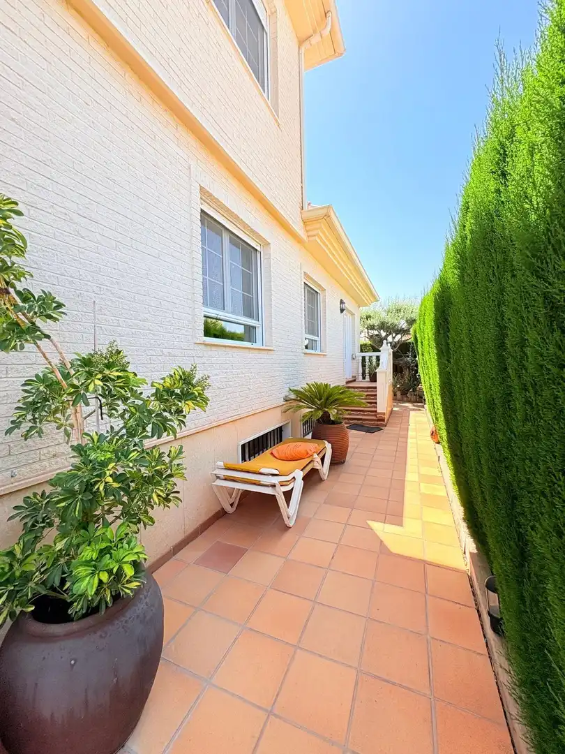 Vista exterior de Casa o xalet en venda en Petrer amb Aire condicionat, Calefacció i Jardí privat