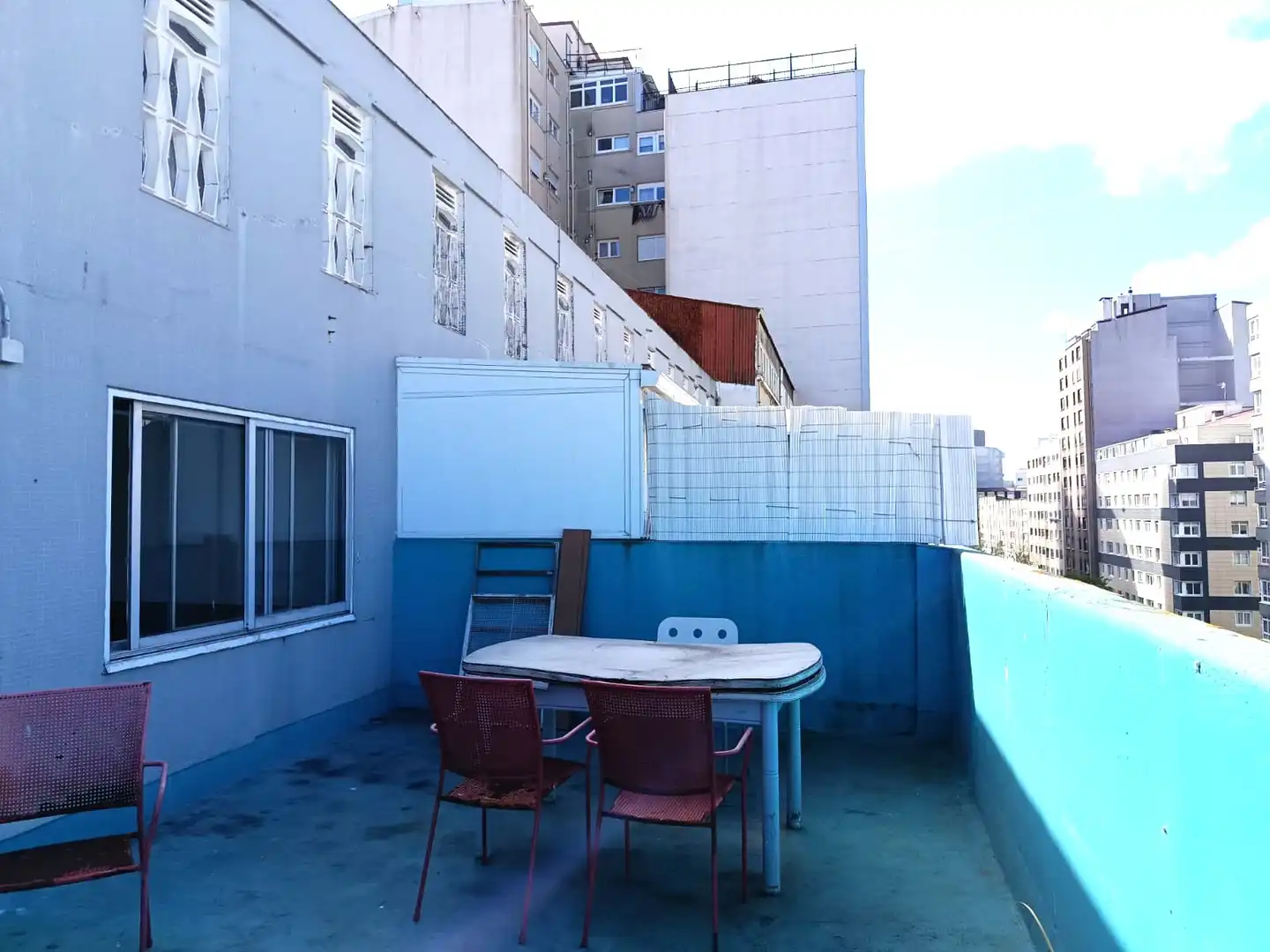 Terraza de Piso para compartir en A Coruña Capital  con Terraza, Amueblado y Horno