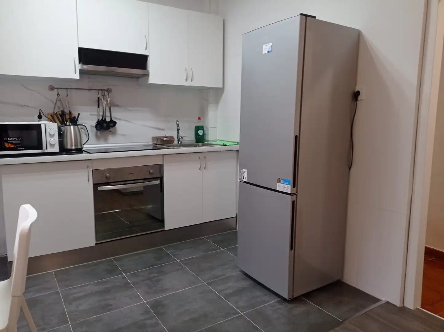 Kitchen of Flat for sale in Bilbao   with Heating, Furnished and Oven