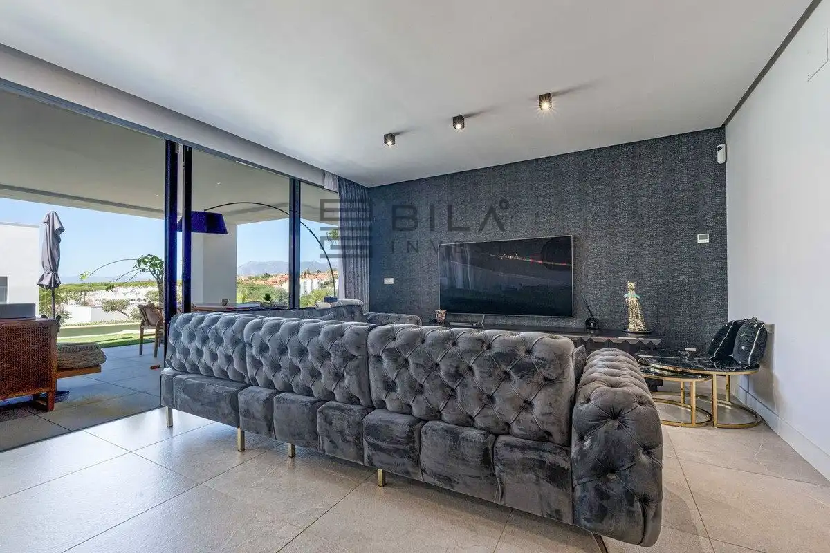 Living room of Duplexes for sale in Marbella  with Air Conditioner, Terrace and Storage room