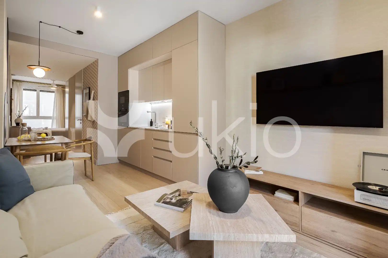 Sala d'estar de Apartament de lloguer en Madrid amb Calefacció, Moblat i Forn