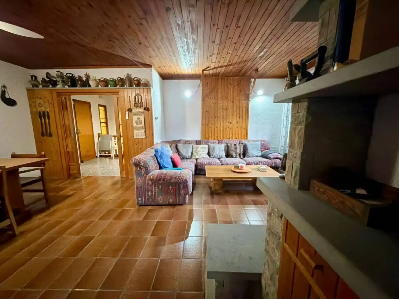Sala d'estar de Casa o xalet en venda en Tavèrnoles amb Jardí privat i Terrassa